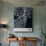 Strip below poster blue map of Taguig