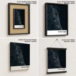 Strip below poster blue map of The Gold Coast