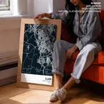 Strip below poster blue map of Ujjain