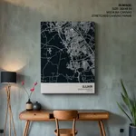 Strip below poster blue map of Ujjain