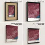 Strip below poster red map of Duque De Caxias