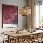Strip below poster red map of Duque De Caxias