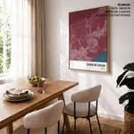 Strip below poster red map of Duque De Caxias