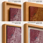 Strip below poster red map of Faridabad