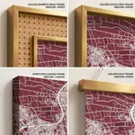 Strip below poster red map of Giza