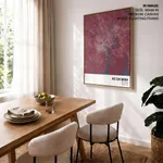 Strip below poster red map of Ho Chi Minh