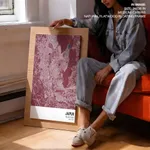 Strip below poster red map of Jaipur