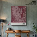 Strip below poster red map of Jaipur