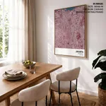 Strip below poster red map of Jakarta