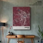 Strip below poster red map of Jamnagar
