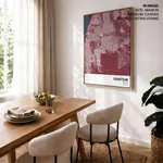 Strip below poster red map of Khartoum