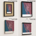 Strip below poster red map of Kochi