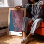 Strip below poster red map of Kochi
