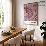 Strip below poster red map of Kuala Lumpur