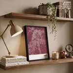 Strip below poster red map of Lahore