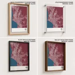 Strip below poster red map of Lima