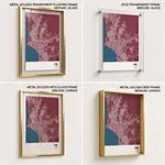 Strip below poster red map of Lima