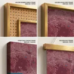 Strip below poster red map of Los Angeles
