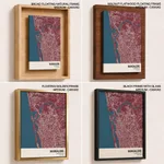 Strip below poster red map of Mangalore