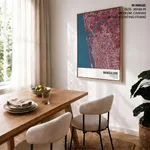 Strip below poster red map of Mangalore