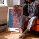 Strip below poster red map of Mangalore