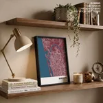Strip below poster red map of Mangalore