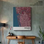 Strip below poster red map of Mangalore