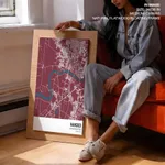 Strip below poster red map of Nanded