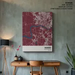 Strip below poster red map of Nanded