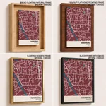 Strip below poster red map of Narayanganj