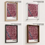 Strip below poster red map of Narayanganj