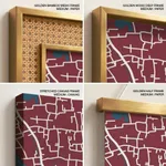 Strip below poster red map of Narayanganj