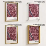 Strip below poster red map of Narayanganj