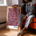 Strip below poster red map of Narayanganj