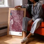 Strip below poster red map of Noida