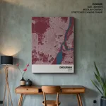 Strip below poster red map of Omdurman