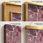 Strip below poster red map of Osasco