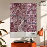 Strip below poster red map of Pasig
