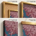 Strip below poster red map of Sao Bernardo Do Campo