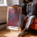 Strip below poster red map of Sao Bernardo Do Campo
