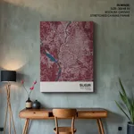 Strip below poster red map of Siliguri