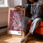 Strip below poster red map of Solapur