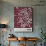 Strip below poster red map of Solapur