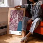 Strip below poster red map of Taguig