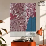 Strip below poster red map of Taguig