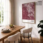 Strip below poster red map of Ujjain