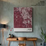 Strip below poster red map of Ujjain