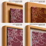 Strip below poster red map of Ulhasnagar