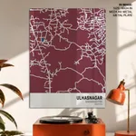 Strip below poster red map of Ulhasnagar
