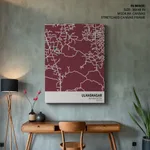 Strip below poster red map of Ulhasnagar